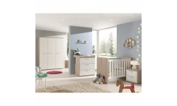 CHAMBRE BEBE DELIA COMPLETE AVEC ARMOIRE 3 PORTES