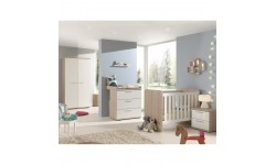 CHAMBRE BEBE DELIA COMPLETE AVEC ARMOIRE 2 PORTES