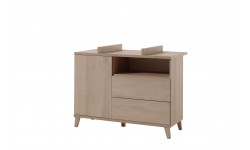 PAULINE RIVER OAK COMMODE/PLAN A LANGER