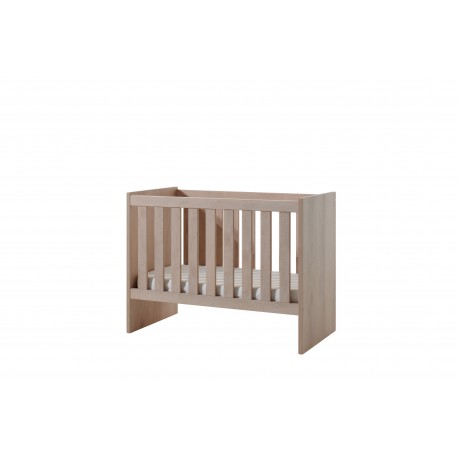 PAULINE RIVER OAK LIT BEBE 120 X 60 CM TRANSFORMABLE EN 90 X 200 CM