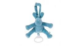 POUDRE D'ETOILES PELUCHE MINI MUSICALE PACO BLEU TURQUOISE