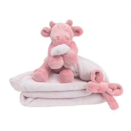 POUDRE D'ETOILES DOUDOU XL LOLA ROSE MA PREMIERE COUVERTURE